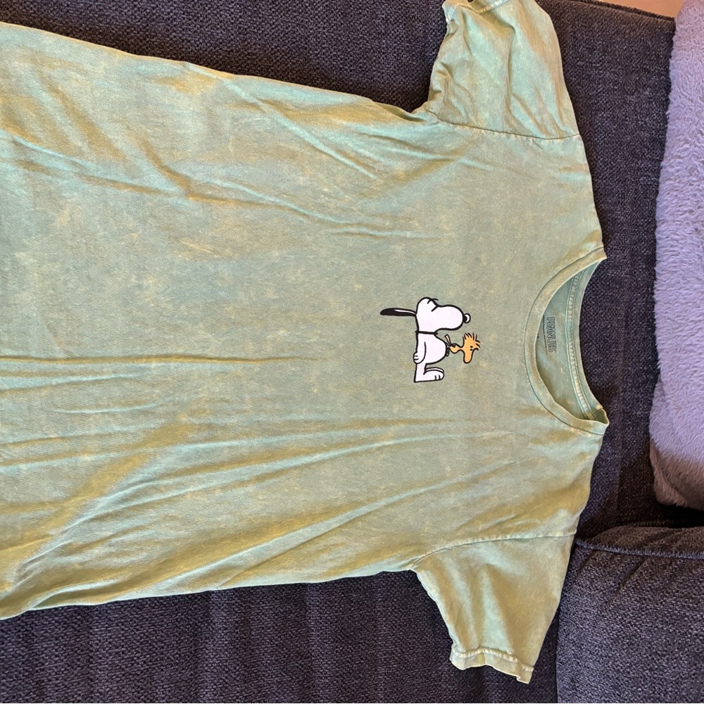 Peanuts Snoopy Green Short Sleeve Tee